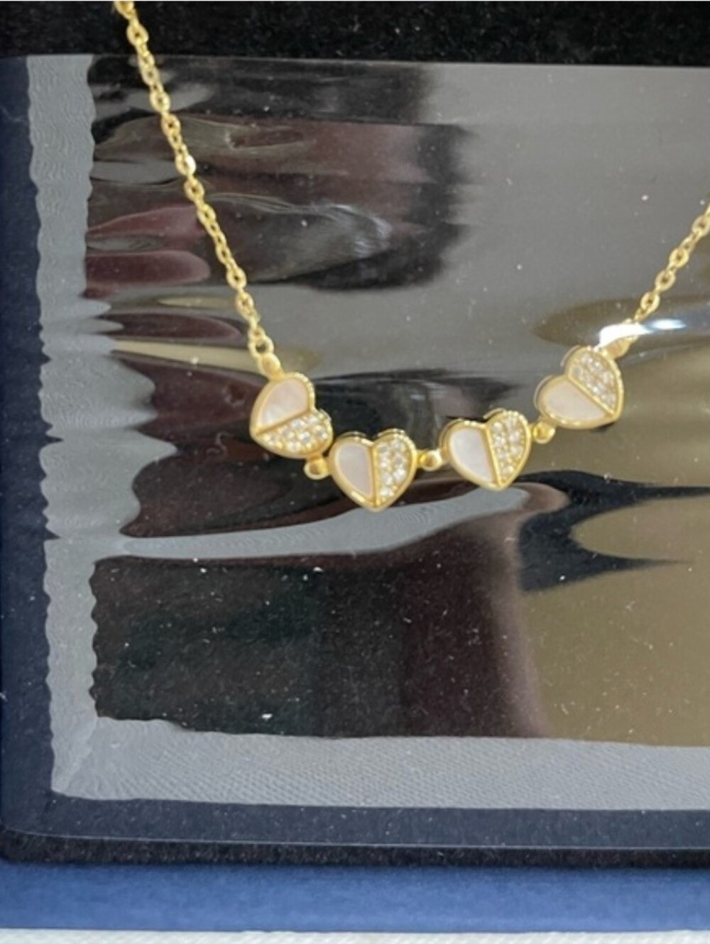 Elegant Gold Tone Heart Butterfly Open Pendant Necklace❤️! You Can Wear It Bot - Picture 4 of 6